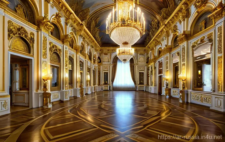 상트페테르부르크 관광 명소 - Opulent Grandeur of the Winter Palace Interior**
"A grand, richly decorated hall inside the Winter ...