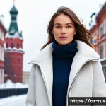 러시아 겨울철 옷차림 - **The Art of Layering: Sophisticated Winter Comfort**
A stylish individual, appearing comfortabl...